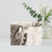 Deep Snow Old Vintage Car Briefkaart (Staand voorkant)