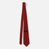 Deep Solid Dark Red Simple Classy Stropdas (Achterkant)