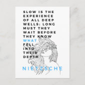 Deep Soul filosofie citaat Nietzsche Briefkaart (Voorkant)