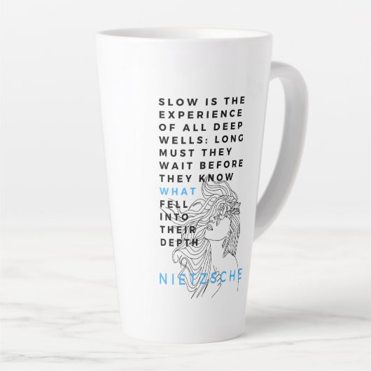 Deep Soul filosofie citaat Nietzsche Latte Mok (Rechterhoek)