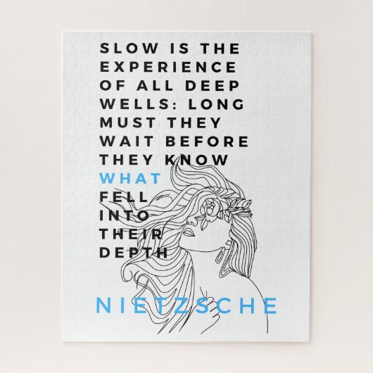 Deep Soul filosofie citaat Nietzsche Legpuzzel (Verticaal)