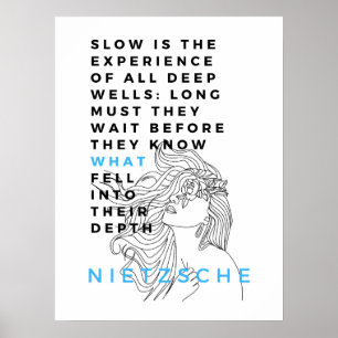 Deep Soul filosofie citaat Nietzsche Poster