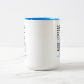 Deep Soul filosofie citaat Nietzsche Tweekleurige Koffiemok (Center)