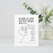 Deep Soul Introvert filosofie citaat Nietzsche Briefkaart (Staand voorkant)