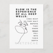 Deep Soul Introvert filosofie citaat Nietzsche Briefkaart (Voorkant)