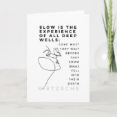 Deep Soul Introvert filosofie citaat Nietzsche Kaart (Voorkant)