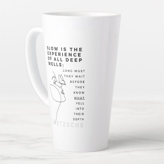 Deep Soul Introvert filosofie citaat Nietzsche Latte Mok (Linkerhoek)