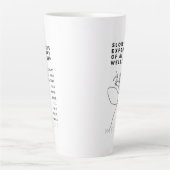 Deep Soul Introvert filosofie citaat Nietzsche Latte Mok (Voorkant)