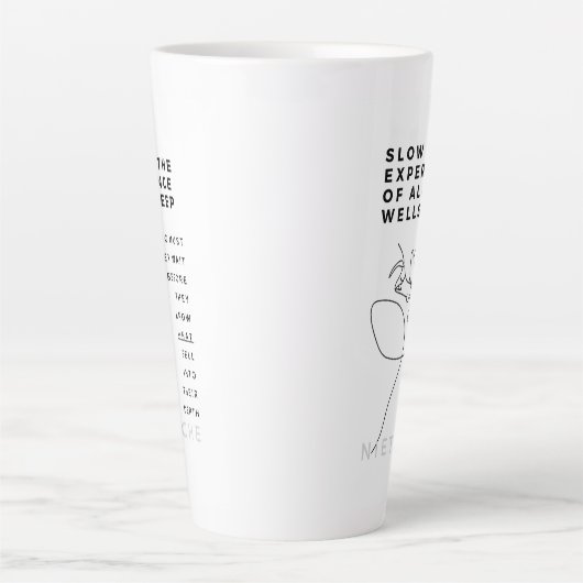 Deep Soul Introvert filosofie citaat Nietzsche Latte Mok (Voorkant)