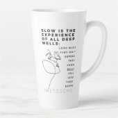 Deep Soul Introvert filosofie citaat Nietzsche Latte Mok (Rechts)