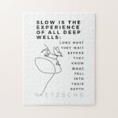 Deep Soul Introvert filosofie citaat Nietzsche Legpuzzel (Verticaal)