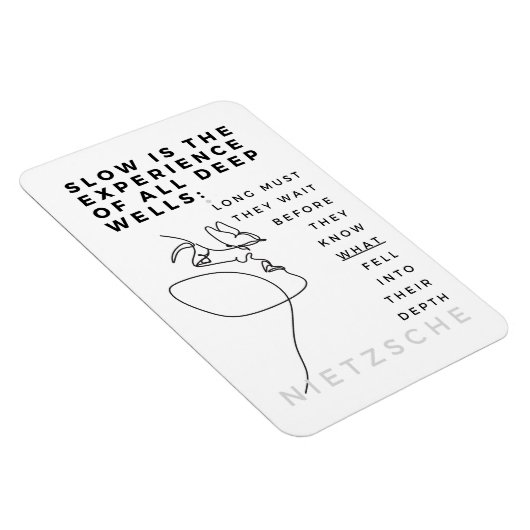 Deep Soul Introvert filosofie citaat Nietzsche Magneet (Rechterzijde)