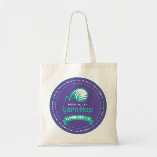 Deep South Yarn Hop 2019-tas Tote Bag (Voorkant)