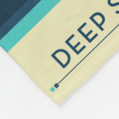 Deep Space Atomic Clock Poster, blauwe versie. Fleece Deken (Hoek)