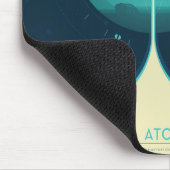 Deep Space Atomic Clock Poster, blauwe versie. Muismat (Hoek)