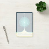Deep Space Atomic Clock Poster, blauwe versie. Post-it® Notes (Kantoor)