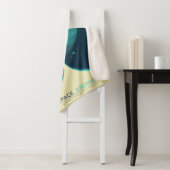 Deep Space Atomic Clock Poster, blauwe versie. Sherpa Deken (In situ)