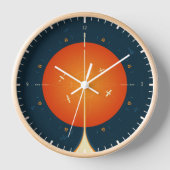 Deep Space Atomic Clock Poster, Oranje versie. (Voorkant)