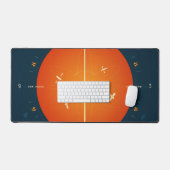 Deep Space Atomic Clock Poster, Oranje versie. Bureaumat (Keyboard & Muis)