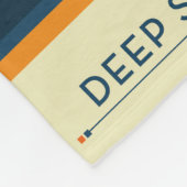 Deep Space Atomic Clock Poster, Oranje versie. Fleece Deken (Hoek)