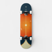 Deep Space Atomic Clock Poster, Oranje versie. Persoonlijk Skateboard (Voorkant)