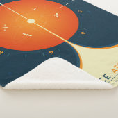Deep Space Atomic Clock Poster, Oranje versie. Sherpa Deken (3/4)