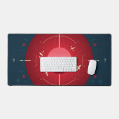 Deep Space Atomic Clock Poster, rode versie. Bureaumat (Keyboard & Muis)