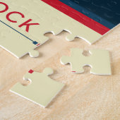 Deep Space Atomic Clock Poster, rode versie. Legpuzzel (Zijkant)