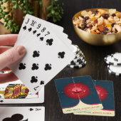 Deep Space Atomic Clock Poster, rode versie. Pokerkaarten (Insitu)