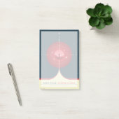 Deep Space Atomic Clock Poster, rode versie. Post-it® Notes (Kantoor)