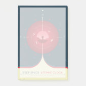 Deep Space Atomic Clock Poster, rode versie. Post-it® Notes (Voorkant)