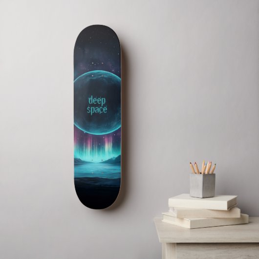 Deep Space Dark Persoonlijk Skateboard (Muurkunst)