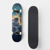 Deep Space Explorer astronaut Persoonlijk Skateboard (Voorkant)