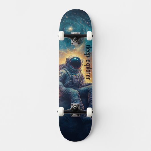 Deep Space Explorer astronaut Persoonlijk Skateboard (Voorkant)