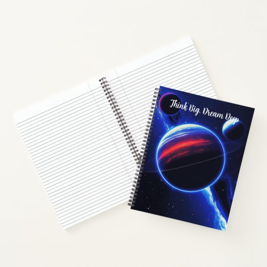 Deep Space Fade - Bold Galaxy Notitieboek (Binnen)