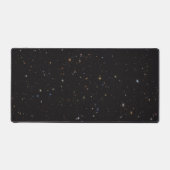 Deep Space Galaxies Zwart Computer Desk Pad (Voorkant)