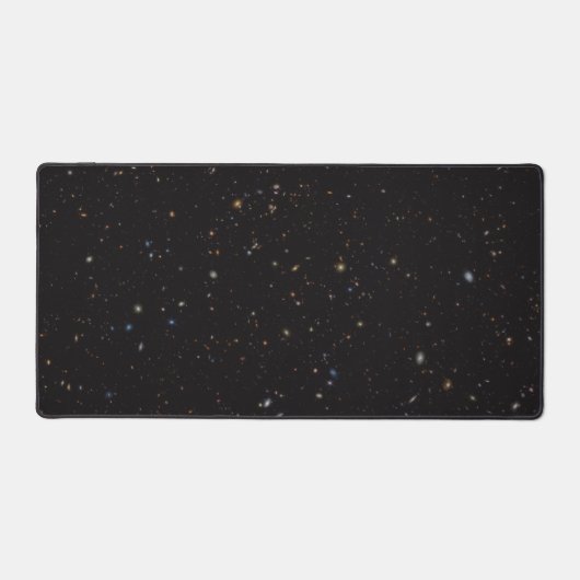 Deep Space Galaxies Zwart Computer Desk Pad (Voorkant)