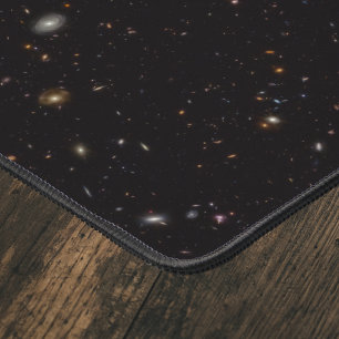 Deep Space Galaxies Zwart Computer Desk Pad