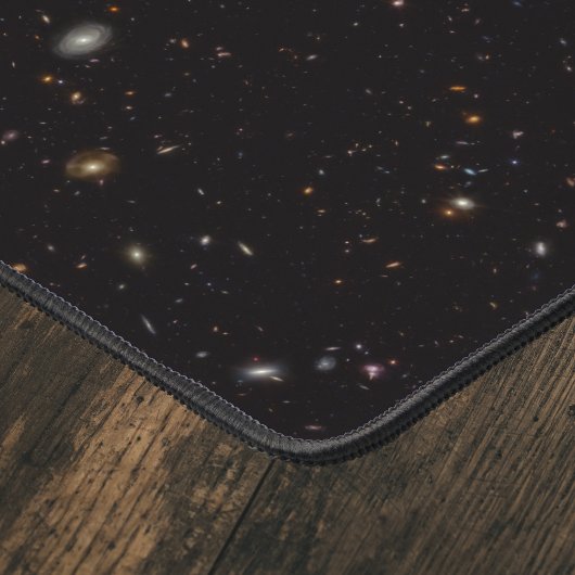 Deep Space Galaxies Zwart Computer Desk Pad