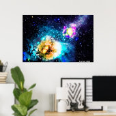 Deep Space Galaxy Poster (Thuiskantoor)