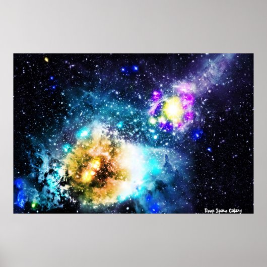 Deep Space Galaxy Poster (Voorkant)