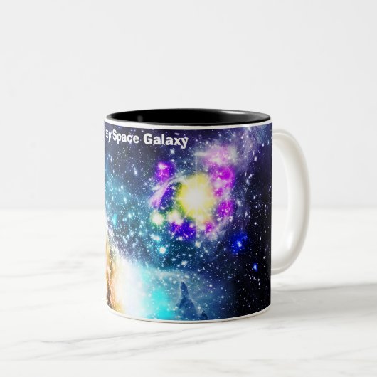 Deep Space Galaxy Tweekleurige Koffiemok (Voorkant rechts)