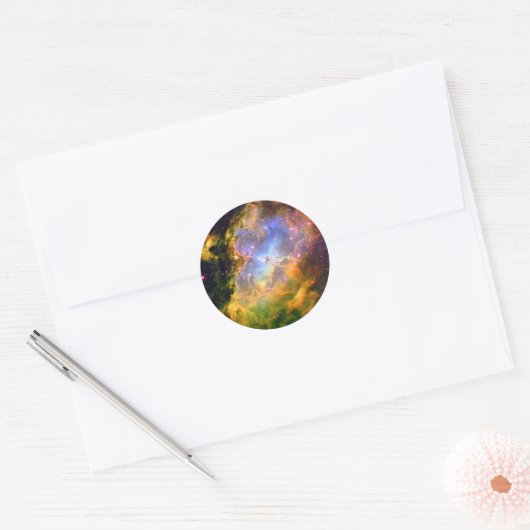 Deep Space Nebula Ronde Sticker (Envelop)