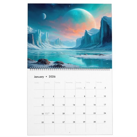 Deep Space Realms 2026 Kalender (Jan 2026)