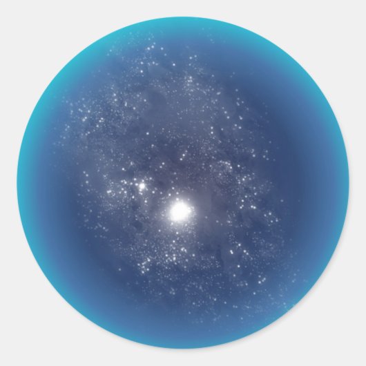 Deep Space Ronde Sticker (Voorkant)
