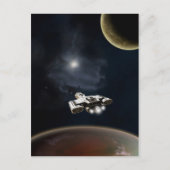 Deep Space - Science Fiction Battle Cruiser Briefkaart (Voorkant)