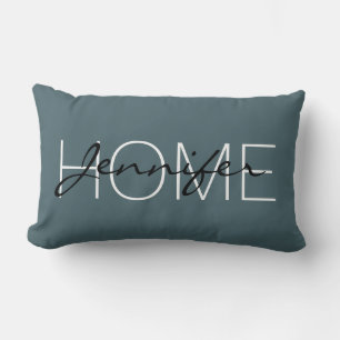 Deep Space Sparkle-homemonogram voor kleurenweerga Kussen