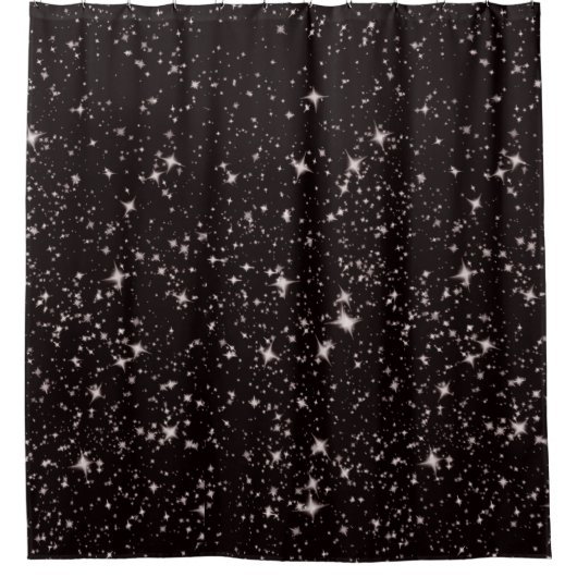 Deep Space sterren Douchegordijn (Voorkant)