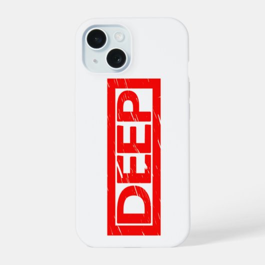 Deep Stamp iPhone 15 Case (Achterkant)