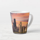 Deep Sunset Chicago Latte Mok (Rechterhoek)